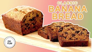 Professional Baker Teaches You How To Make BANANA BREAD [upl. by Ahsitnauq274]