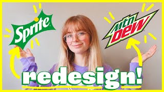 Redesigning Popular Soda Logos [upl. by Rugen341]