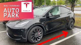 How to use Teslas Autopark feature [upl. by Nirb]