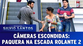 Paquera na Escada Rolante 2  Love Escalator Prank 2  Câmeras Escondidas 230717 [upl. by Luamaj527]