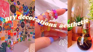 DIY DÉCORATIONS AESTHETIC pour chambre 2021 [upl. by Atat]