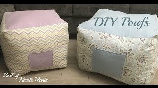 DIY Pouf Tutorial [upl. by Hsirahc224]