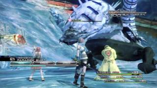 Final Fantasy XIII  Battle Gameplay [upl. by Ariayek]