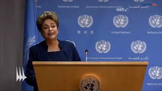 Dilma sugere estocar vento na ONU [upl. by Assilev988]