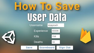 Unity User Data amp Scoreboard Tutorial  Firebase Realtime Database [upl. by Enamrej]