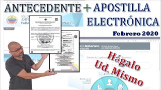 CÓMO SOLICITAR ANTECEDENTES PENALES Y APOSTILLARLOS ► Hágalo Ud Mismo  2021 [upl. by Kettie613]