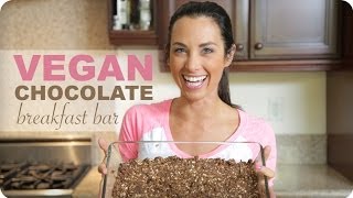 How To Make The Best Breakfast Bar EVER  Vegan Chocolate Shakeology Recipe [upl. by Yatnahc630]