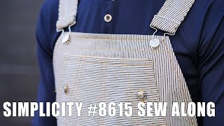 SEWALONG SIMPLICITY 8615 OVERALLS [upl. by Kcirret]