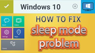 How to fix windows 10 sleep mode problem [upl. by Pelage]