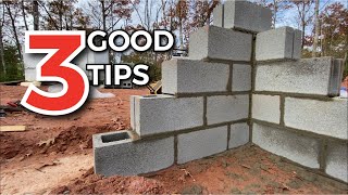 3 Great Tips for Blockwork  Build A Foundation [upl. by Yboc]