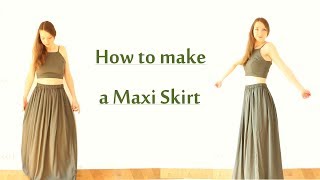 DIY Maxi Skirt  Beginner Friendly [upl. by Portuna274]