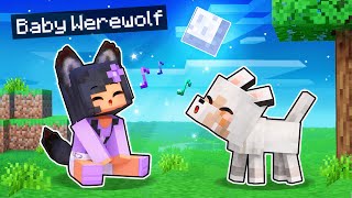 Playing Minecraft As A BABY WEREWOLF [upl. by Ellerahs]