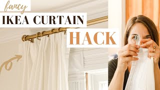 IKEA Curtain Hack  From CHEAP to TAILORED [upl. by Deering]