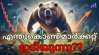 Why Stock Markets Fell Today Malayalam [upl. by Klement]