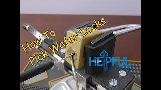 107 How To Pick A Wafer Lock [upl. by Idnahs]