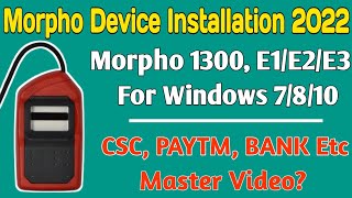 Morpho Device Installation  How To Install Morpho Device In 2022  Morpho 1300 E1E2E3 New Process [upl. by Alekat]