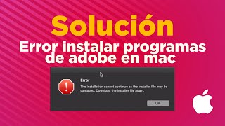 Solucion error al instalar photoshop premier pro illustrator after effects en mac 2020 [upl. by Bridgette765]