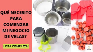 MATERIALES Para Hacer VELAS CASERAS 🗒 Lista COMPLETA [upl. by Hunger726]