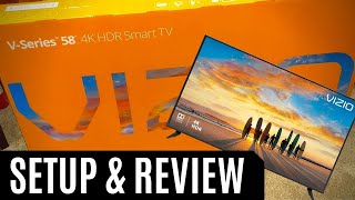 Setup amp Review of the VIZIO VSeries Flat Screen TV 50quot 55quot 60quot [upl. by Sisenej457]