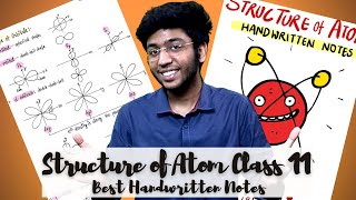 Structure of Atom Notes for Class 11 [upl. by Burnside]