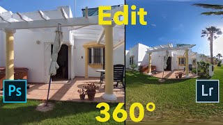 How to Edit 360 Degree Photos in Photoshop and Lightroom  Photography for Real Estate [upl. by Onitsuj633]