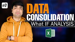 Data consolidation in Excel  Ms Excel  Consolidation [upl. by Agemo463]