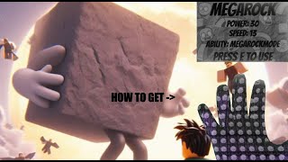 How To Get The MEGAROCK GLOVE  Roblox Slap Battles [upl. by Attenej]