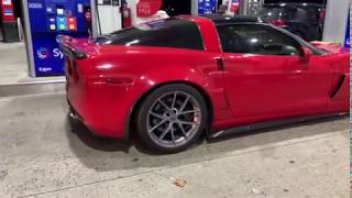 Cammed C6 Z06 Corvette  start upexhaust sound [upl. by Hgeilhsa]