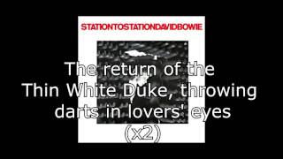 Station to Station  David Bowie  Lyrics [upl. by Datnow]