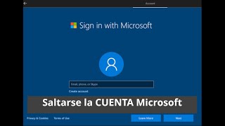 Cómo saltarse la cuenta de usuario Microsoft durante la instalación de Windows 10 [upl. by Ysus]