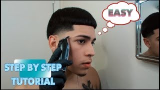 Step By Step How To Taper Fade Your Own Hair [upl. by Llemart]