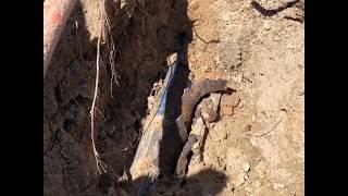 Pipe Splitting existing Ductile Iron water main [upl. by Nunci]