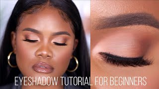 EYESHADOW TUTORIAL FOR BEGINNERS Very Detailed [upl. by Adianez130]