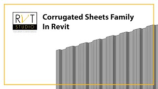 Create corrugated sheets easily in Revit [upl. by Stephan]