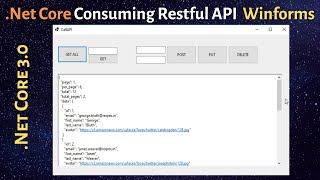 NetCore Winforms Desktop application  Consuming Restful API Services  Step By Step [upl. by Tansy]