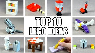 TOP 10 Easy LEGO Building Ideas Anyone Can Make [upl. by Banky471]