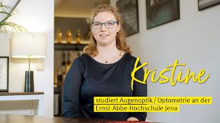 Kristine studiert Augenoptik  Optometrie an der EAH Jena [upl. by Olinde]