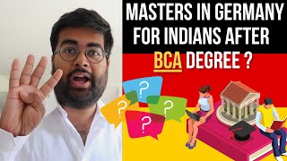 Studying in Germany with 3 Year BCA degree for Indian Students THESE Universities You Can Study in [upl. by Nerradal65]