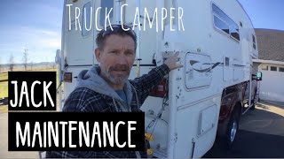 How To Maintain Your Truck Camper Jacks [upl. by Priscilla655]