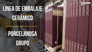 Línea de embalaje cerámico  Porcelanosa Grupo  Innova [upl. by Raseta]