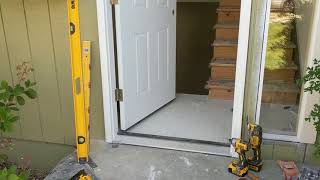 Jeld Wen Front Door Installation  Really crappy products and craftsmanship PART 1 [upl. by Yrekaz]