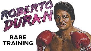 Roberto Duran RARE Training In Prime [upl. by Yensehc]