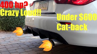 Q50 Custom Performance Exhaust for Cheap Loud [upl. by Naira]