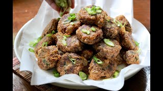 Resepi Begedil Daging  Dulang Dinda [upl. by Niwled125]