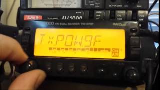 Kenwood TMG707E Power Correction Procedure [upl. by Dunson130]