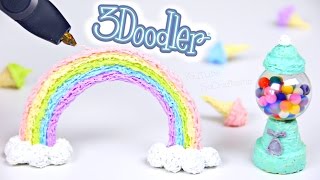 DRAWING IN 3D  3Doodler Printing Pen Creations  Tutorial  SoCraftastic [upl. by Briny]