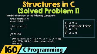 Structures in C Solved Problem 1 [upl. by Awra]