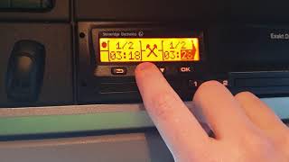 How to do a manual entry on a Stoneridge Digital Tachograph [upl. by Geis]