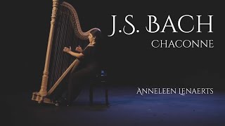 JS Bach Chaconne from Violin Partita No 2 Harp  Anneleen Lenaerts [upl. by Akemrej]