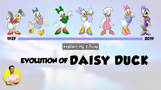 Evolution of DAISY DUCK  82 Years Explained  CARTOON EVOLUTION [upl. by Schalles]